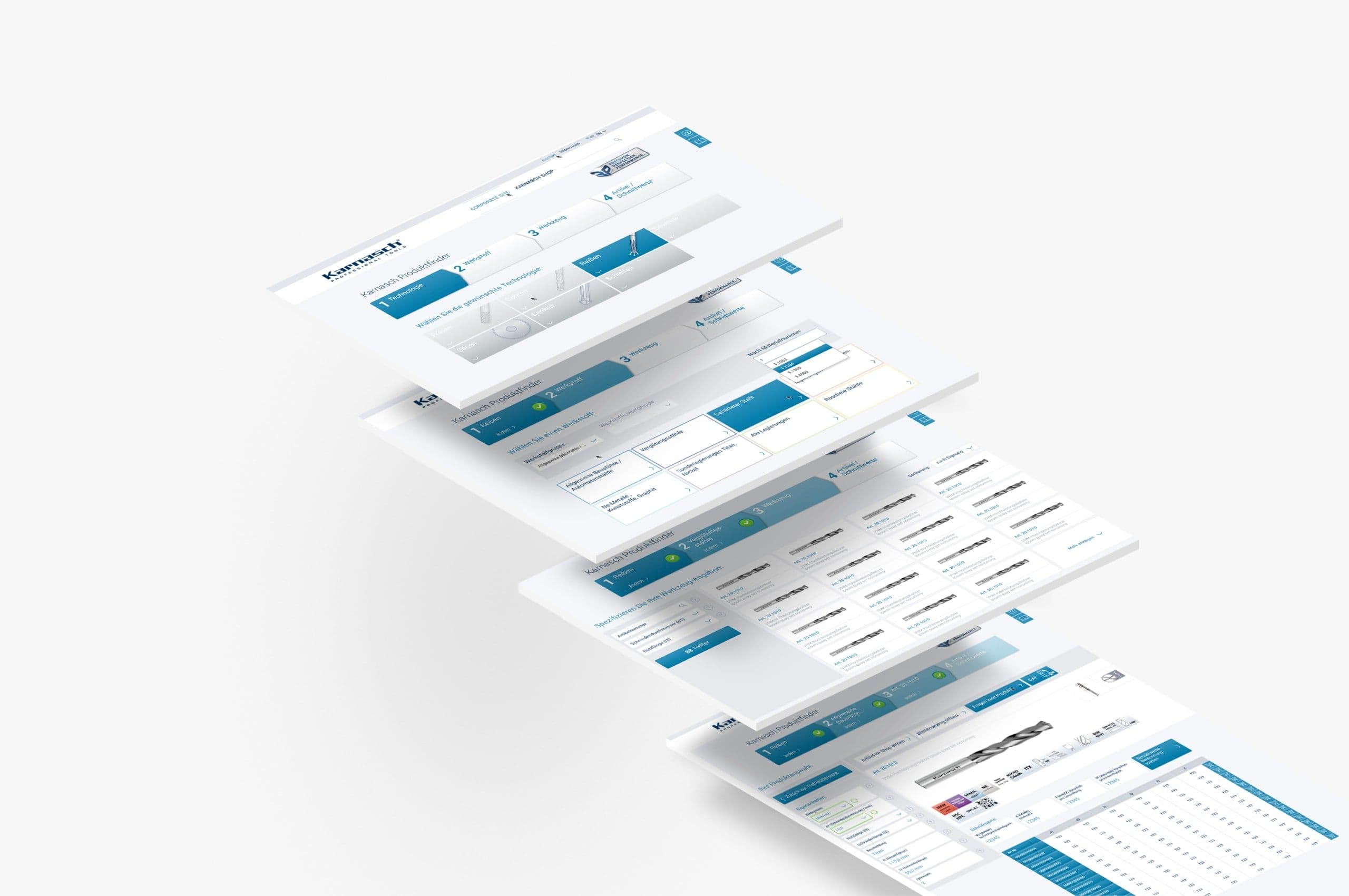 Karnasch Toolfinder Produktsuche Designkonzept