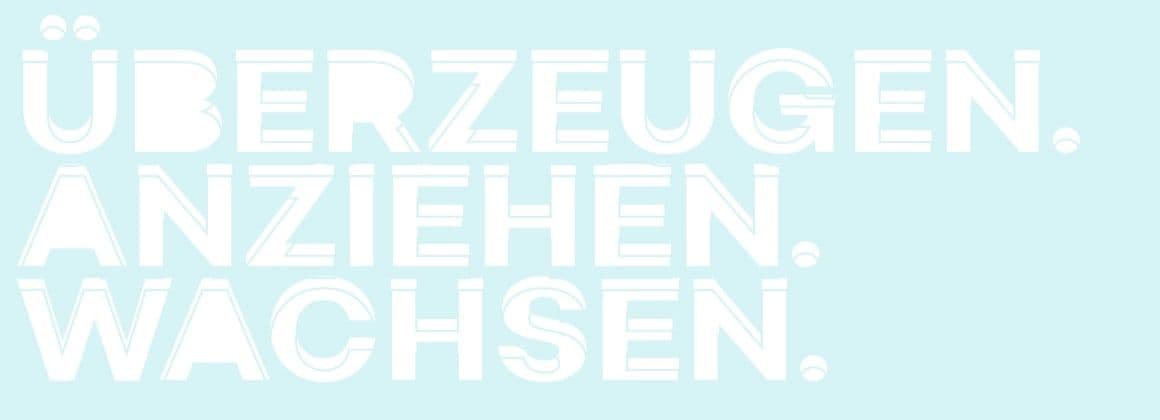 Die Brand-Marketing-Formel von Klickpark, überzeugen, anziehen, wachsen.