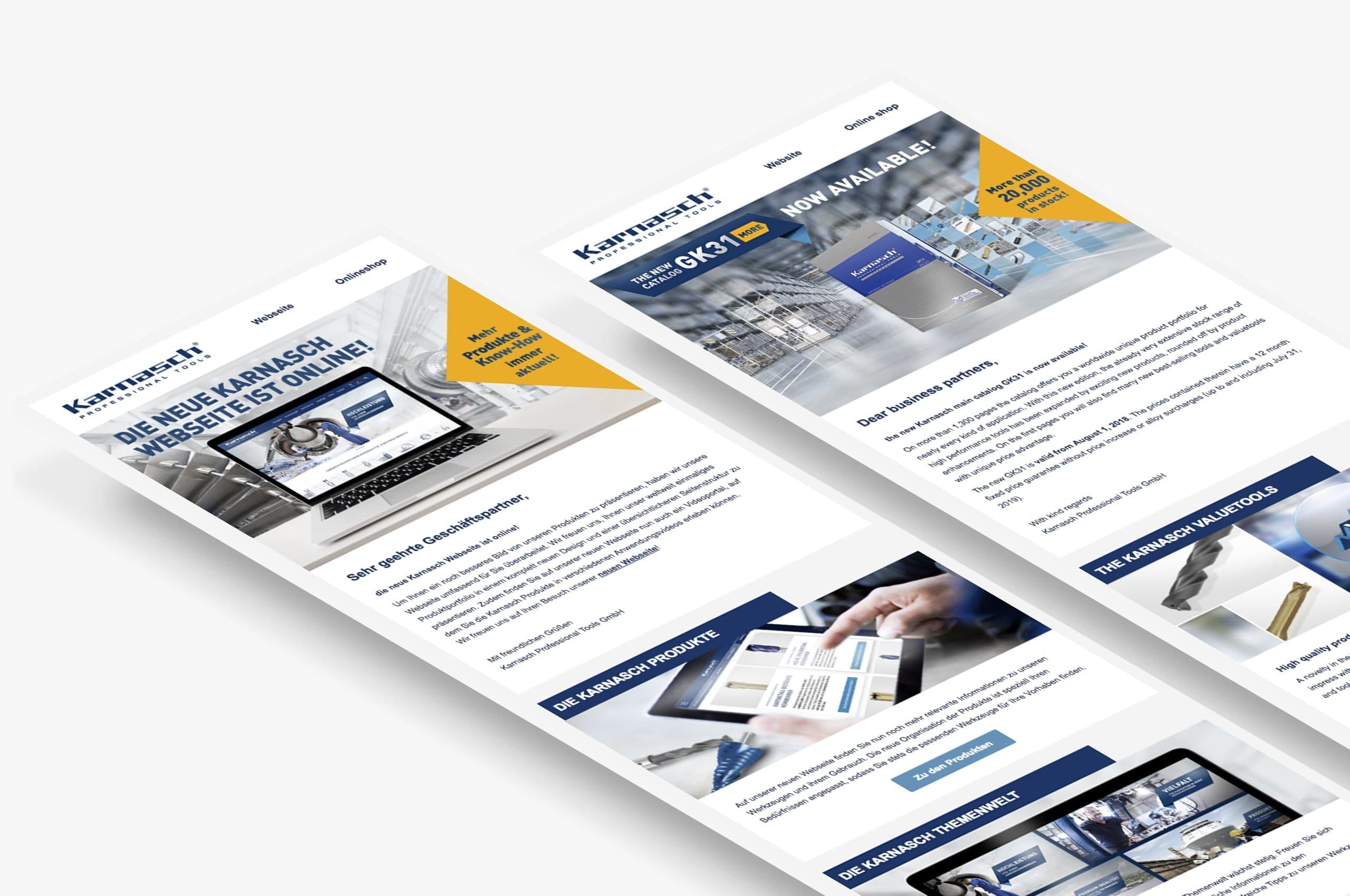 Karnasch Online-Markenauftritt und E-Mail-Marketing