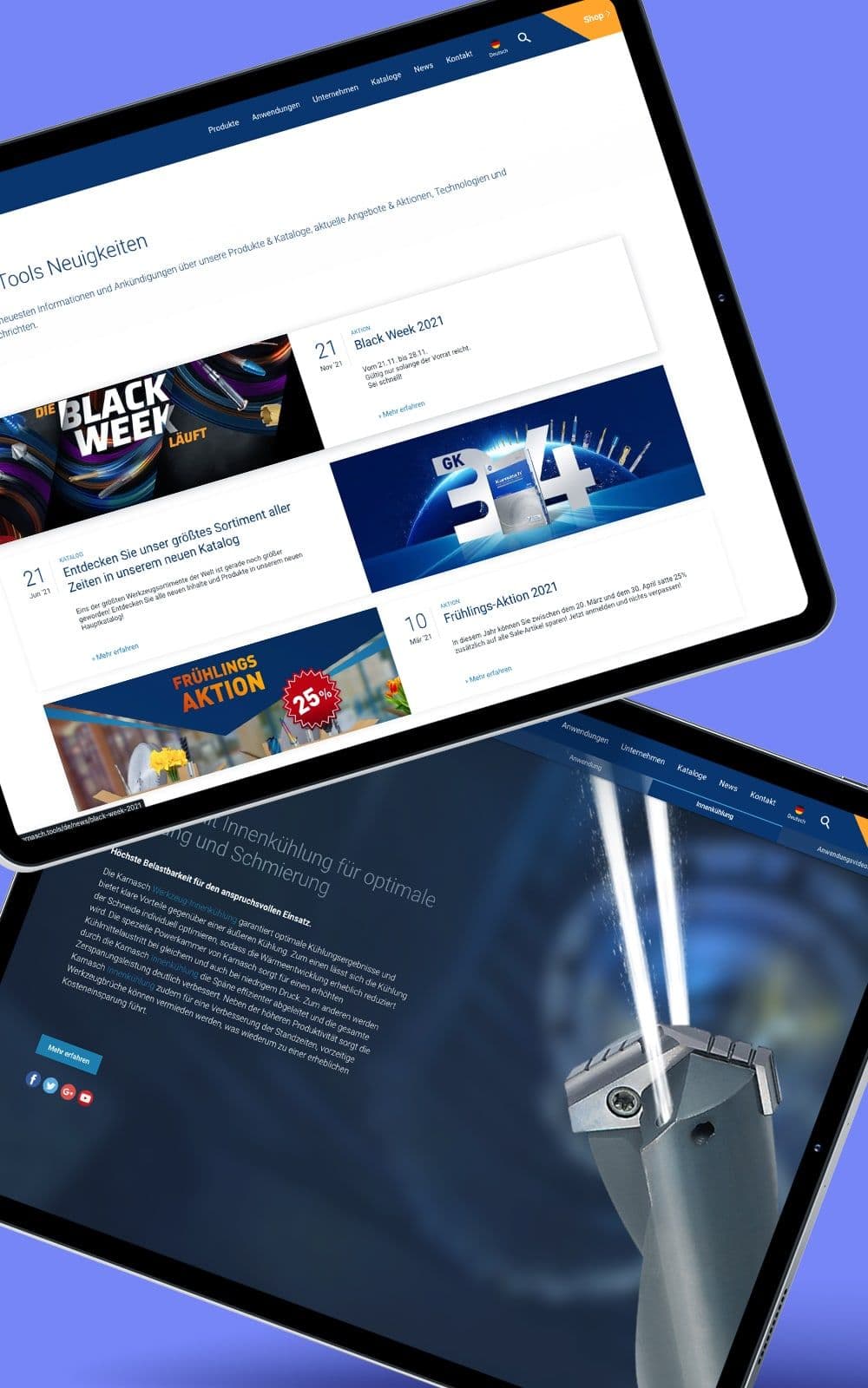 Karnasch Online-Landingpages Detailansicht
