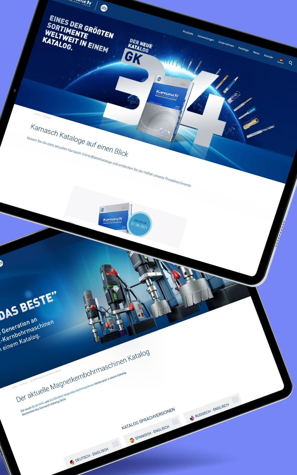 Karnasch Online-Landingpages