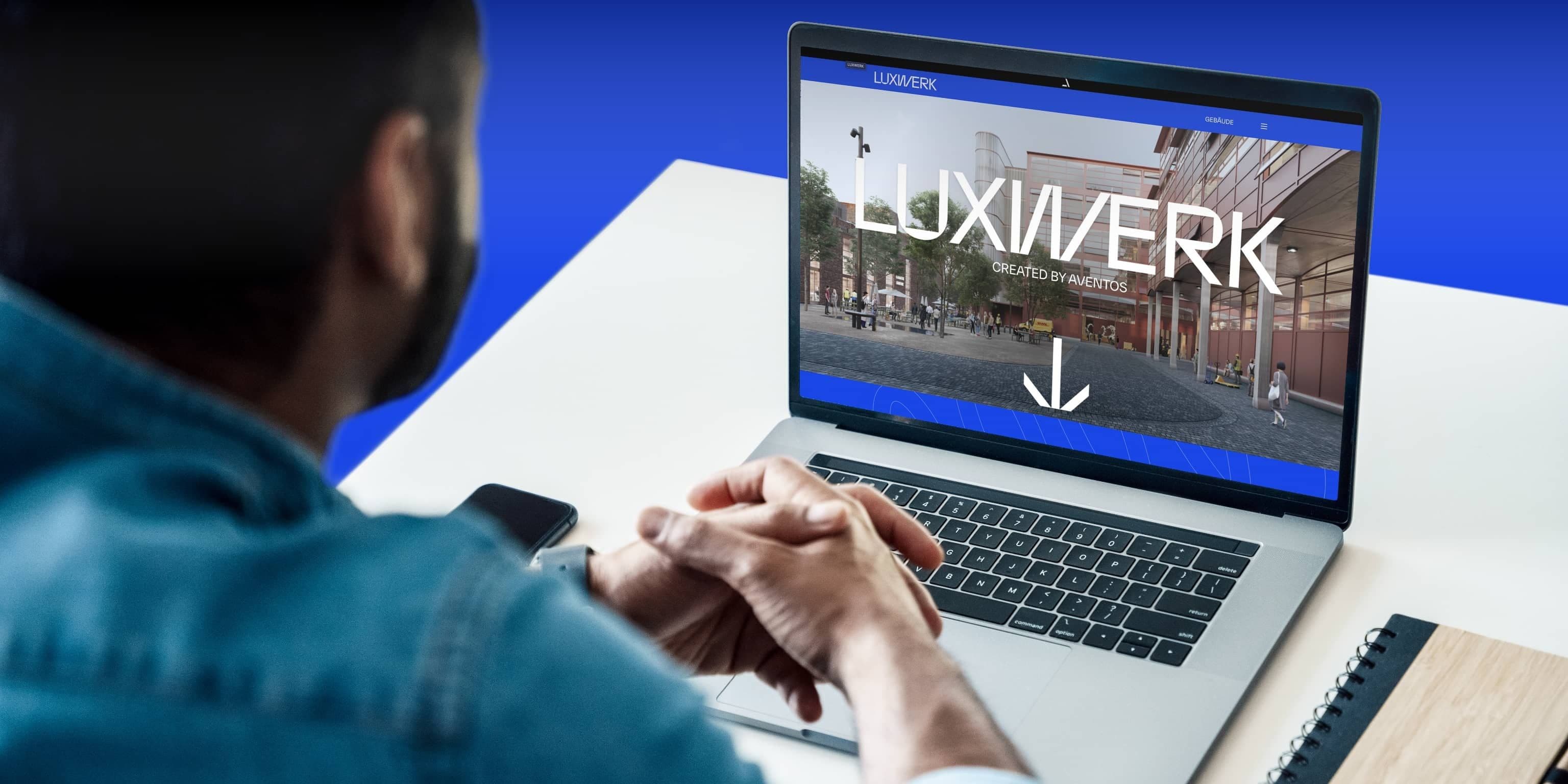 LUXWERK. Immobilien-Exposé als Webseite für die Aventos Group