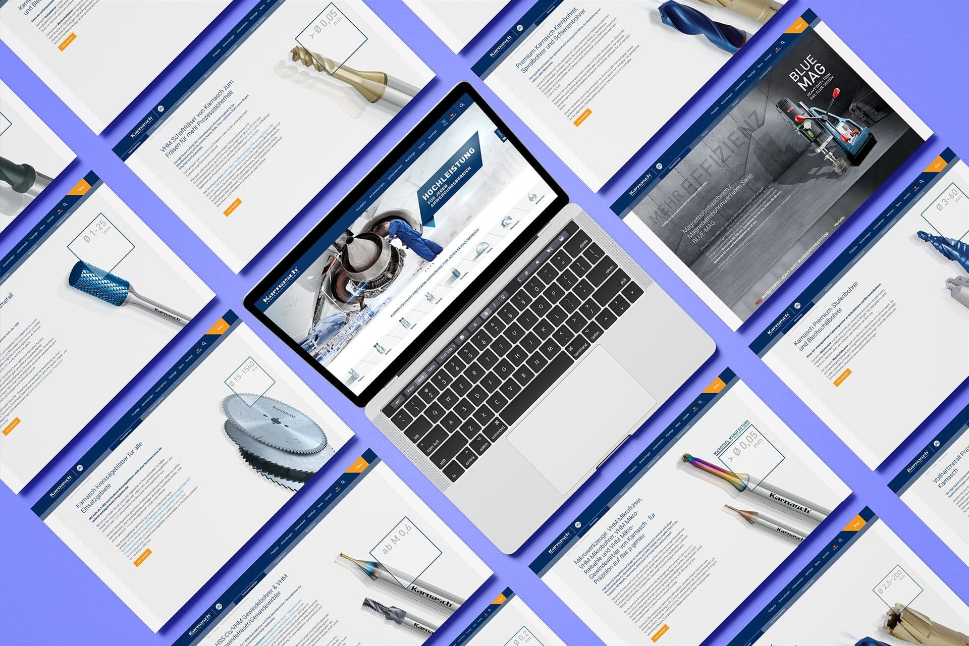 Karnasch Produktwelt auf der B2B-Webseite