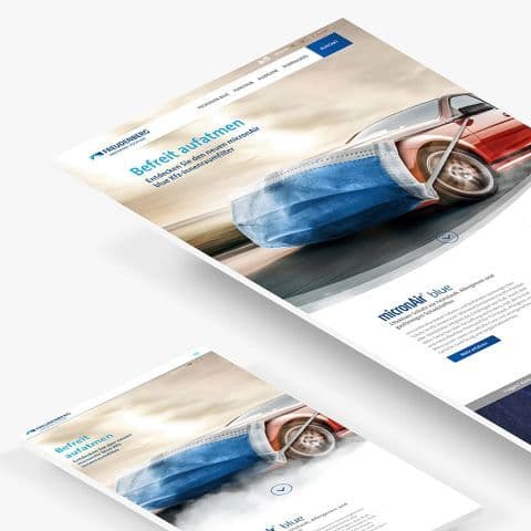 Die neue Microsite für den Kfz-Innenraumfilter „micronAir blue“